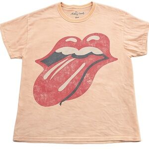 The Rolling Stones Peach Tee
